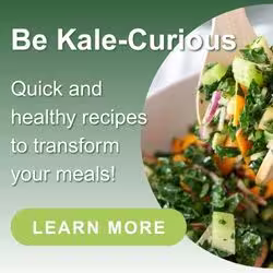 A small ad for kale recipes